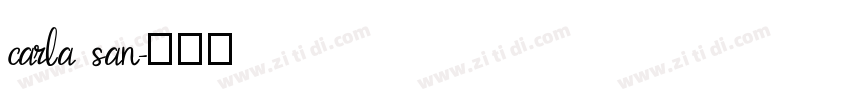 carla san字体转换